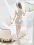 画像18: 【即日発送】【ハロウィン】 ファーツイードバニーセットアップ 【コスプレ8点セット】【XS-Mサイズ/3カラー】[YMT] (18)