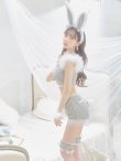 画像10: 【即日発送】【ハロウィン】 ファーツイードバニーセットアップ 【コスプレ8点セット】【XS-Mサイズ/3カラー】[YMT] (10)