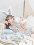 画像13: 【即日発送】【ハロウィン】 ファーツイードバニーセットアップ 【コスプレ8点セット】【XS-Mサイズ/3カラー】[YMT] (13)