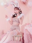 画像11: 【即日発送】【ハロウィン】 ファーツイードバニーセットアップ 【コスプレ8点セット】【XS-Mサイズ/3カラー】[YMT] (11)