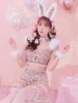 画像12: 【即日発送】【ハロウィン】 ファーツイードバニーセットアップ 【コスプレ8点セット】【XS-Mサイズ/3カラー】[YMT] (12)