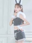 画像22: 【即日発送】【ハロウィン】 ファーツイードバニーセットアップ 【コスプレ8点セット】【XS-Mサイズ/3カラー】[YMT] (22)