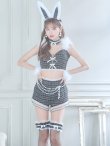 画像9: 【即日発送】【ハロウィン】 ファーツイードバニーセットアップ 【コスプレ8点セット】【XS-Mサイズ/3カラー】[YMT] (9)