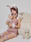 画像33: 【SALE!!】【即日発送】【ハロウィン】 ファーツイードバニーセットアップ 【コスプレ8点セット】【XS-Mサイズ/3カラー】[HC03] (33)