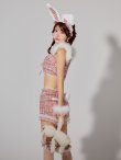 画像24: 【SALE!!】【即日発送】【ハロウィン】 ファーツイードバニーセットアップ 【コスプレ8点セット】【XS-Mサイズ/3カラー】[HC03] (24)