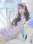 画像20: 【即日発送】【ハロウィン】リボンチャイナミニセットアップ【コスプレ4点セット】【XS-Mサイズ/3カラー】 （SE01YN）[YMT] (20)
