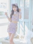 画像25: 【即日発送】【ハロウィン】リボンチャイナミニセットアップ【コスプレ4点セット】【XS-Mサイズ/3カラー】 （SE01YN）[YMT] (25)