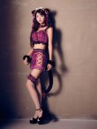 画像12: 【即日発送】【ハロウィン】チェックキャットセットアップ【コスプレ6点セット】【S-Mサイズ/1カラー】[OF01] (12)