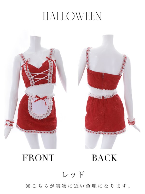 画像18: 【即日発送】【ハロウィン】赤ずきん×狼コスプレ【コスプレ5点セット】【コスプレ4点セット】【S-Mサイズ】【Fサイズ】[OF01/OF01] (18)