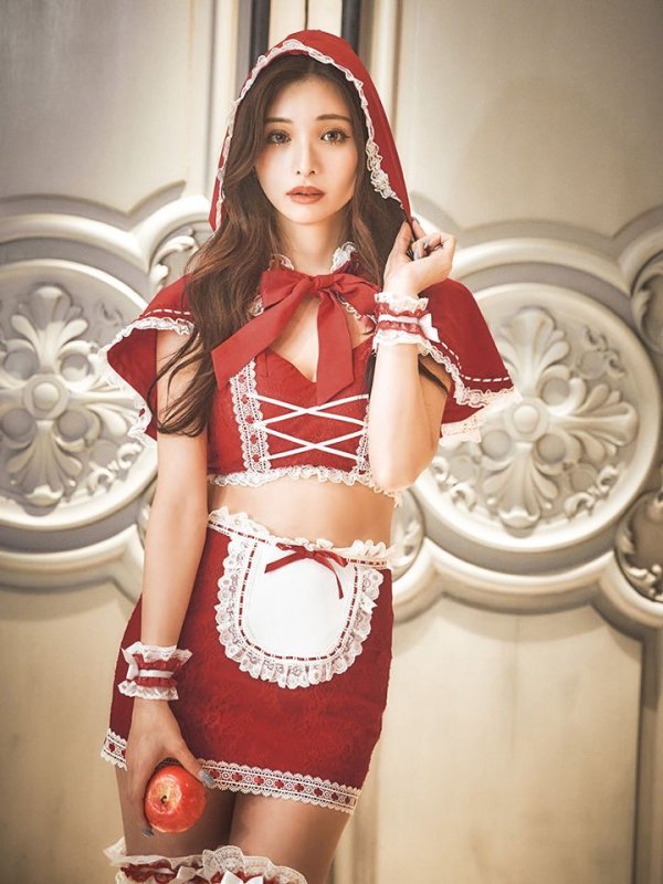 画像11: 【即日発送】【ハロウィン】赤ずきん×狼コスプレ【コスプレ5点セット】【コスプレ4点セット】【S-Mサイズ】【Fサイズ】[OF01/OF01] (11)