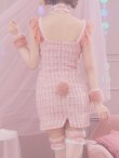 画像30: 【即日発送】【ハロウィン】【LARME/ラルム掲載】 ツイードバニーミニワンピ 【コスプレ6点セット】【S-Lサイズ/2カラー】[YMT] (30)