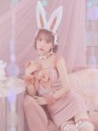 画像20: 【即日発送】【ハロウィン】【LARME/ラルム掲載】 ツイードバニーミニワンピ 【コスプレ6点セット】【S-Lサイズ/2カラー】[YMT] (20)