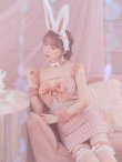 画像25: 【即日発送】【ハロウィン】【LARME/ラルム掲載】 ツイードバニーミニワンピ 【コスプレ6点セット】【S-Lサイズ/2カラー】[YMT] (25)