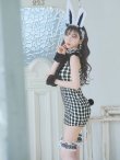 画像10: 【即日発送】【ハロウィン】【LARME/ラルム掲載】 ツイードバニーミニワンピ 【コスプレ6点セット】【S-Lサイズ/2カラー】[YMT] (10)