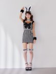 画像14: 【即日発送】【ハロウィン】 ツイードバニーミニワンピ 【コスプレ6点セット】【S-Lサイズ/2カラー】[OF01] (14)