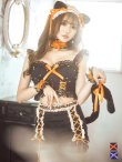 画像1: 【即日発送】【ハロウィン】パールレースキャットセットアップ【コスプレ6点セット】【S-Mサイズ/2カラー】[YMT] (1)