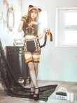 画像14: 【即日発送】【ハロウィン】パールレースキャットセットアップ【コスプレ6点セット】【S-Mサイズ/2カラー】[YMT] (14)
