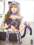 画像20: 【即日発送】【ハロウィン】パールレースキャットセットアップ【コスプレ6点セット】【S-Mサイズ/2カラー】[YMT] (20)