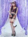 画像18: 【即日発送】【ハロウィン】パールレースキャットセットアップ【コスプレ6点セット】【S-Mサイズ/2カラー】[HC02] (18)