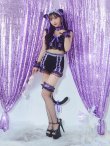 画像28: 【即日発送】【ハロウィン】パールレースキャットセットアップ【コスプレ6点セット】【S-Mサイズ/2カラー】[HC02] (28)