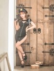 画像10: 【即日発送】【ハロウィン】ジップポリスワンピース【コスプレ2点セット】【XS-XLサイズ/1カラー】[YMT-Bg] (10)