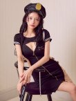 画像9: 【SALE!!】【即日発送】【ハロウィン】ジップポリスワンピース【コスプレ2点セット】【XS-XLサイズ】[HC03-Bg] (9)