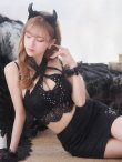 画像7: 【即日発送】【ハロウィン】 ホルターネックデビルセットアップ 【コスプレ6点セット】【S-Mサイズ/1カラー】[YMT-H] (7)