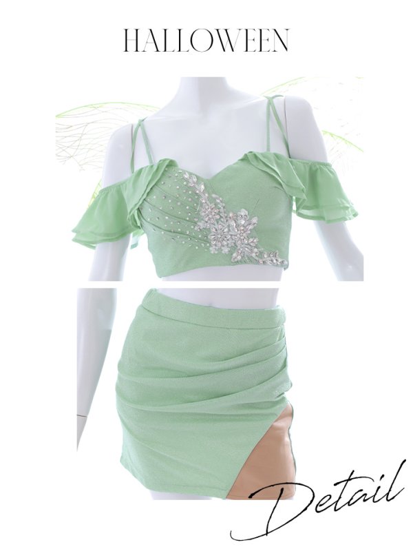 画像19: 【即日発送】【ハロウィン】フェアリーセットアップ/妖精【コスプレ3点セット】【S-Mサイズ】[OF01] (19)