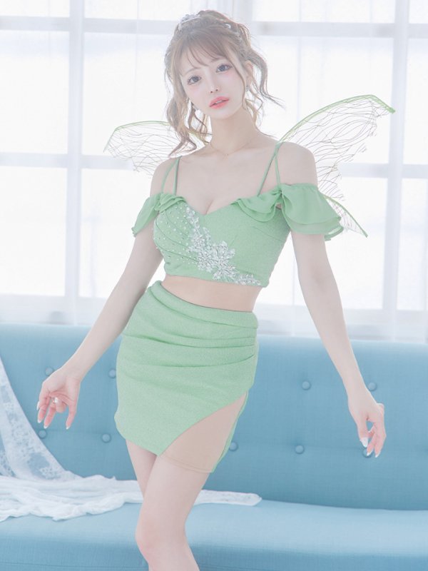 画像3: 【即日発送】【ハロウィン】フェアリーセットアップ/妖精【コスプレ3点セット】【S-Mサイズ】[OF01] (3)