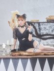 画像7: 【値下げ！】【即日発送】【ハロウィン】 ブラックレースキャット/オールインワン/黒猫 【コスプレ5点セット】【S-Lサイズ】[YMT] (7)
