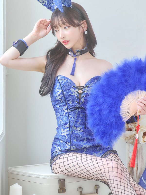 画像11: 【即日発送】【ハロウィン】チャイナバニーガール 【コスプレ6点セット】【XS-Mサイズ/3カラー】(SE01YN)[OF01] (11)