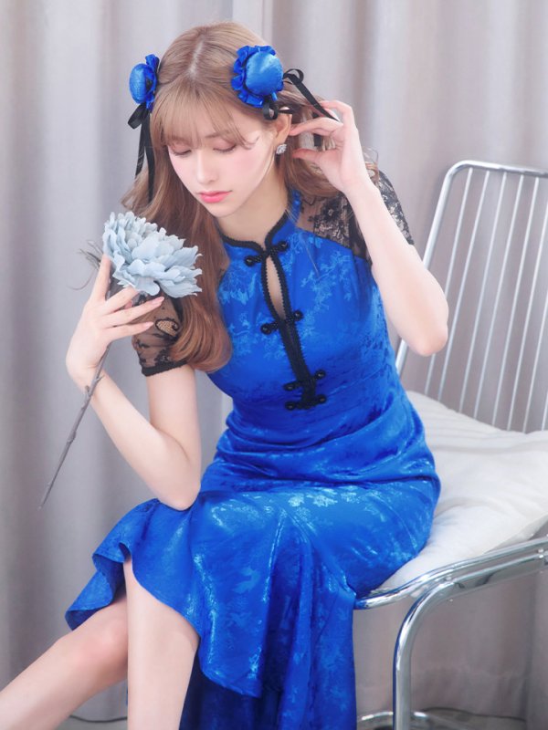 画像10: 【SALE!!】【即日発送】【ハロウィン】 マーメイドレースチャイナ 【コスプレ2点セット】【S-Lサイズ/3カラー】(SE01YN-W)[OF01] (10)