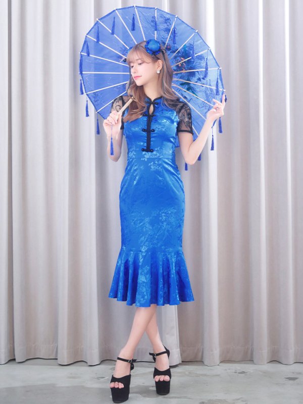 画像13: 【SALE!!】【即日発送】【ハロウィン】 マーメイドレースチャイナ 【コスプレ2点セット】【S-Lサイズ/3カラー】(SE01YN-W)[OF01] (13)