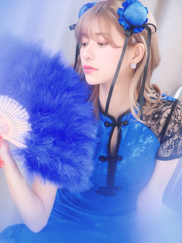 画像15: 【SALE!!】【即日発送】【ハロウィン】 マーメイドレースチャイナ 【コスプレ2点セット】【S-Lサイズ/3カラー】(SE01YN-W)[OF01] (15)