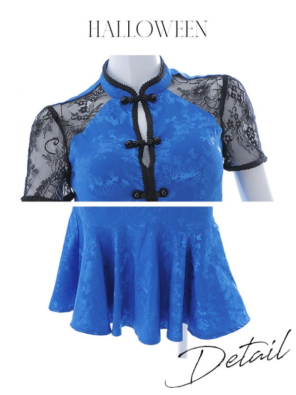 画像39: 【SALE!!】【即日発送】【ハロウィン】 マーメイドレースチャイナ 【コスプレ2点セット】【S-Lサイズ/3カラー】(SE01YN-W)[OF01] (39)