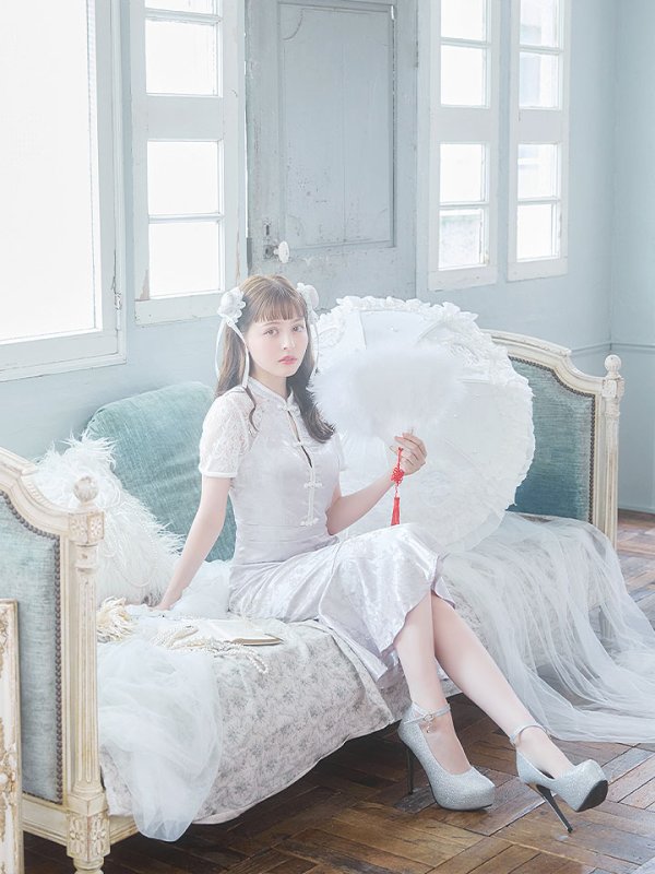 画像27: 【SALE!!】【即日発送】【ハロウィン】 マーメイドレースチャイナ 【コスプレ2点セット】【S-Lサイズ/3カラー】(SE01YN-W)[OF01] (27)