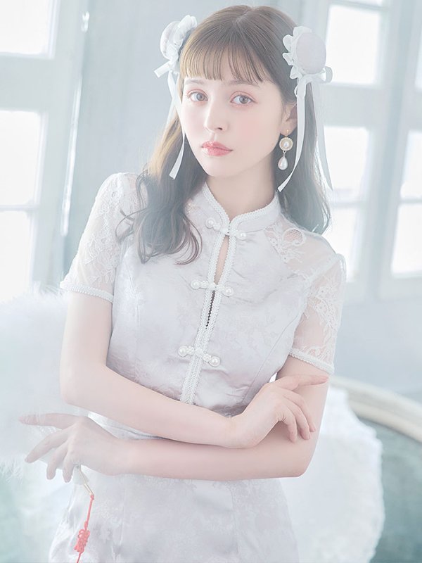 画像30: 【SALE!!】【即日発送】【ハロウィン】 マーメイドレースチャイナ 【コスプレ2点セット】【S-Lサイズ/3カラー】(SE01YN-W)[OF01] (30)