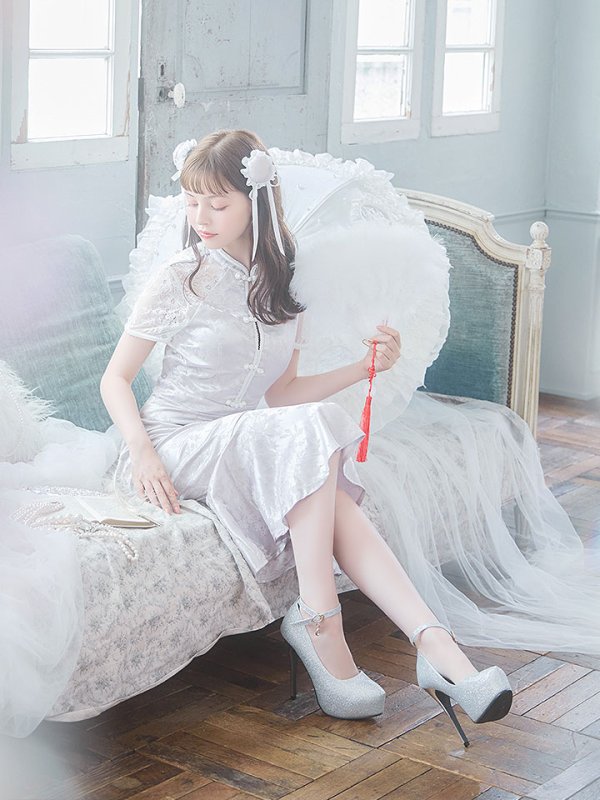 画像31: 【SALE!!】【即日発送】【ハロウィン】 マーメイドレースチャイナ 【コスプレ2点セット】【S-Lサイズ/3カラー】(SE01YN-W)[OF01] (31)