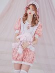 画像13: 【即日発送】【ハロウィン】 ギンガムロリータベビー 【コスプレ5点セット】【S-Mサイズ/1カラー】[YMT] (13)