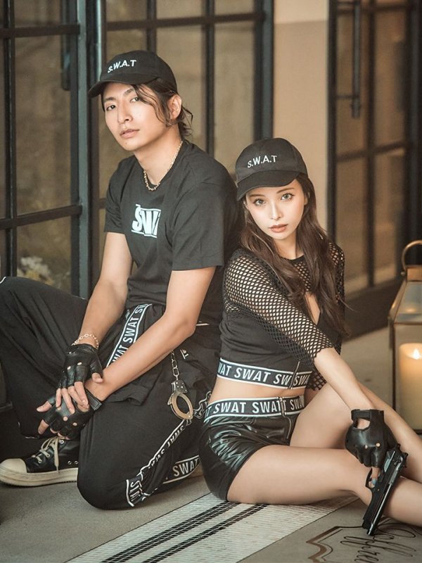 画像2: 【SALE!】【即日発送】SWATコスプレ 【コスプレ5点セット】【コスプレ2点セット】【S-Mサイズ】【S-XXLサイズ】(HC0306-SV)[HC03] (2)