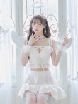 画像1: 【ハロウィン】セクシー天使セットアップ【コスプレ7点セット】【XS-Lサイズ/1カラー】[YMT-H] (1)