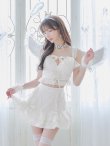 画像2: 【ハロウィン】セクシー天使セットアップ【コスプレ7点セット】【XS-Lサイズ/1カラー】[YMT-H] (2)