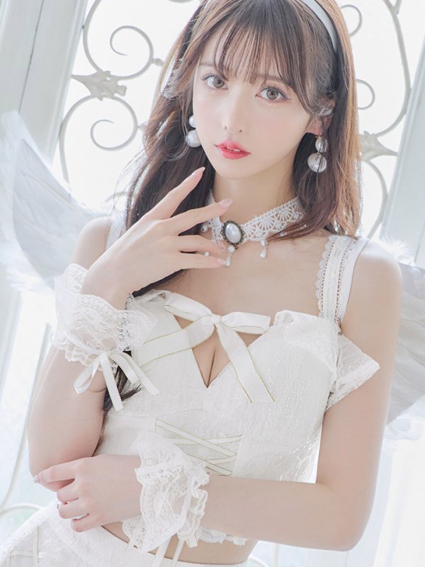 画像10: 【ハロウィン】セクシー天使セットアップ【コスプレ7点セット】【XS-Lサイズ/1カラー】[HC03-H] (10)