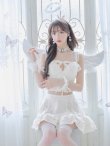 画像11: 【ハロウィン】セクシー天使セットアップ【コスプレ7点セット】【XS-Lサイズ/1カラー】[YMT-H] (11)