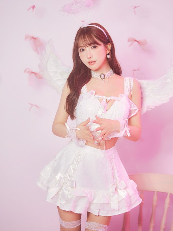 画像15: 【ハロウィン】セクシー天使セットアップ【コスプレ7点セット】【XS-Lサイズ/1カラー】[HC03-H] (15)