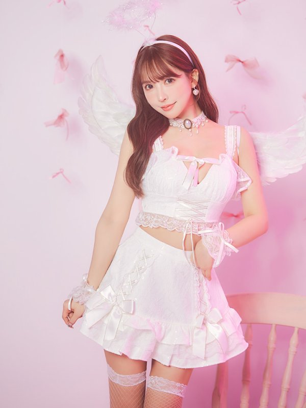 画像16: 【ハロウィン】セクシー天使セットアップ【コスプレ7点セット】【XS-Lサイズ/1カラー】[HC03-H] (16)