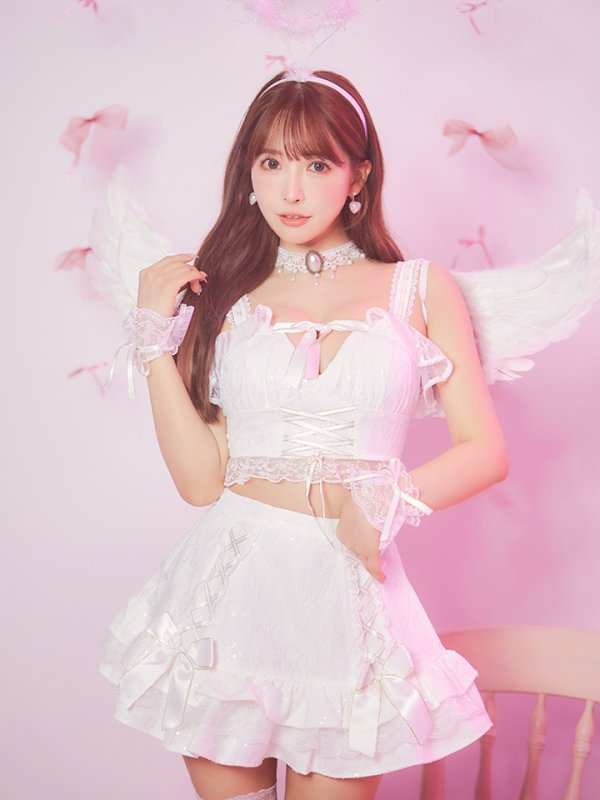 画像17: 【ハロウィン】セクシー天使セットアップ【コスプレ7点セット】【XS-Lサイズ/1カラー】[HC03-H] (17)