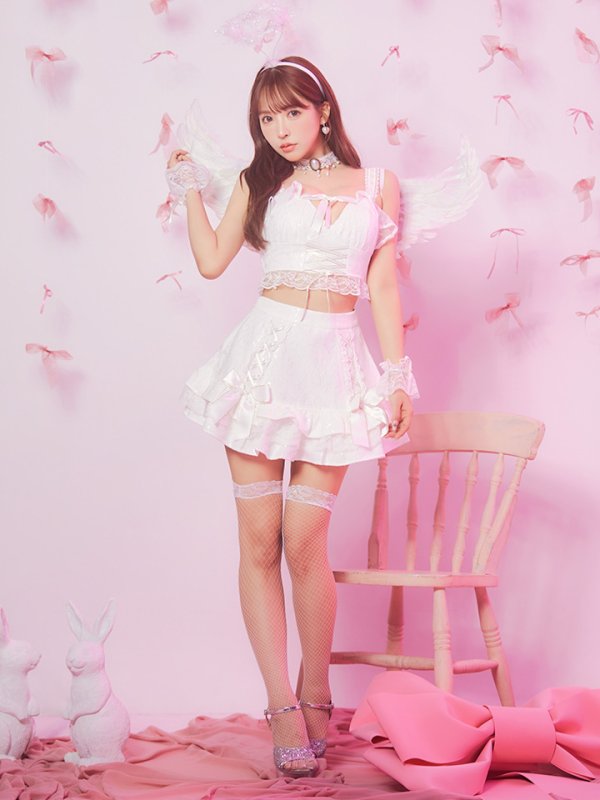 画像20: 【ハロウィン】セクシー天使セットアップ【コスプレ7点セット】【XS-Lサイズ/1カラー】[HC03-H] (20)