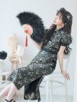 画像8: 【即日発送】【ハロウィン】 パフスリーブチャイナドレス【コスプレ2点セット】【S-XLサイズ/3カラー】(SE01YN)[OF04] (8)