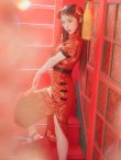 画像7: 【即日発送】【ハロウィン】 緩苺ちゃん着用 パフスリーブチャイナドレス【コスプレ2点セット】【S-Mサイズ/3カラー】(SE01YN)[YMT] (7)